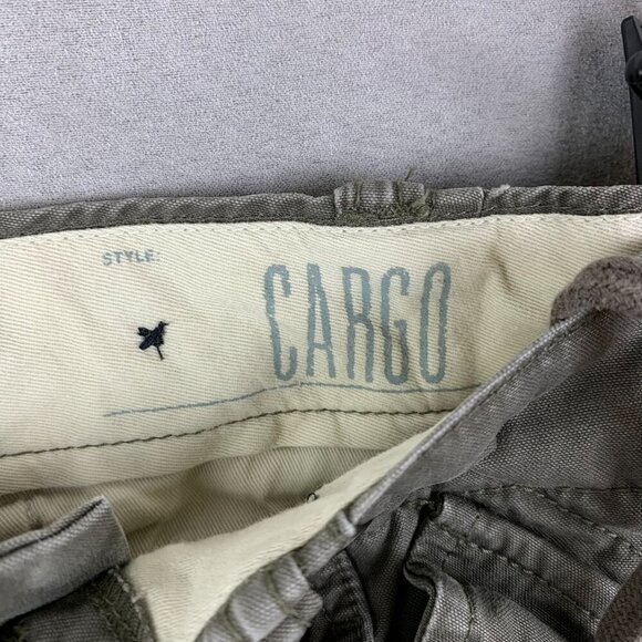 Gap Mens Pants 30 Gray Cargo Paratrooper Straight Leg Army Military Retro 30x32 - Picture 5 of 12